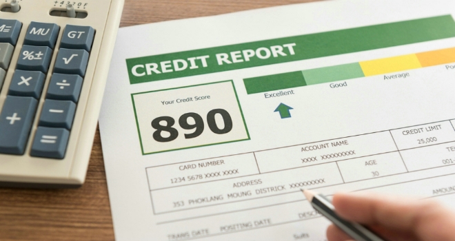 Credit score report application paper