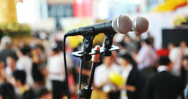 Square 1 Media announces next Mortgage Market Debate speak conference speaker mic microphone seminar
