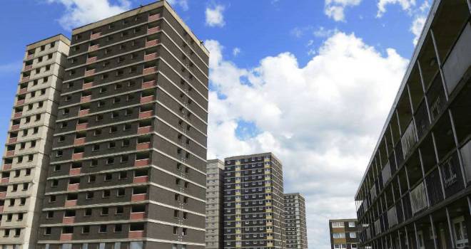 Property developers to pay for government's £3.5bn cladding fund high rise flats buildings residential