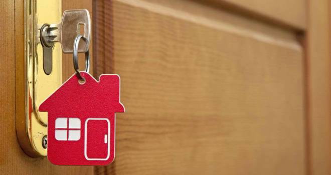 key home house red door lock