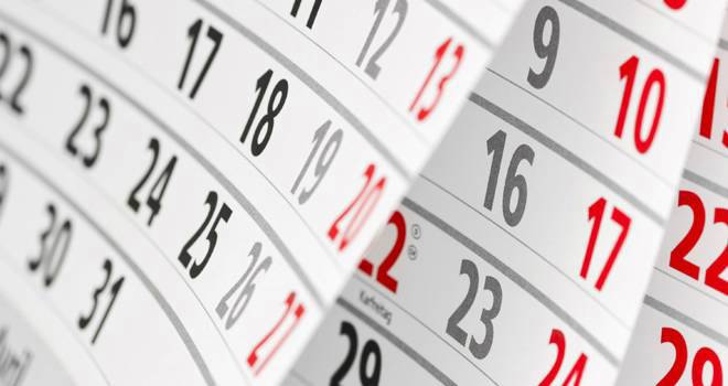 House sales hit six-year high: RICS calendar pages