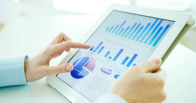 ipad technology with graphs