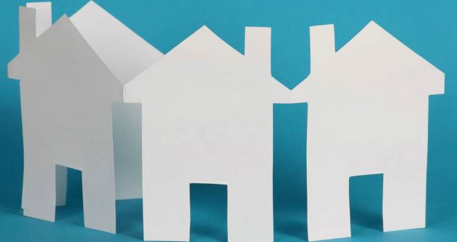 Vida launches new limited edition residential and buy-to-let products paper houses on blue background