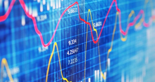 GDP revised up for Q1 stock and shares screen graph chart