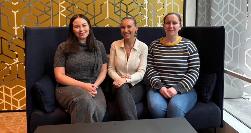 Ampla Finance Becky Dixon, Brogan Buckley, Grace Fuller