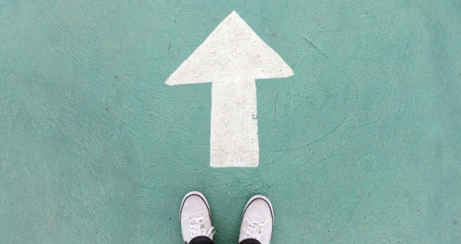 Property purchases driving new high for ESIS numbers arrow direct forward up go