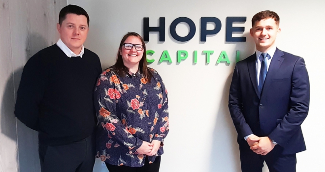 Hope Capital appoints two new BDMs in team expansion Charlie Gregory, Charlotte Holt, Jamie Gillespie Hope Capital