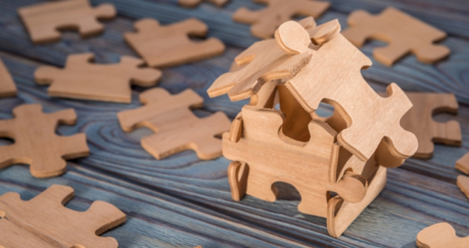 House prices set to increase by 3% in 2020 house puzzle piece pay