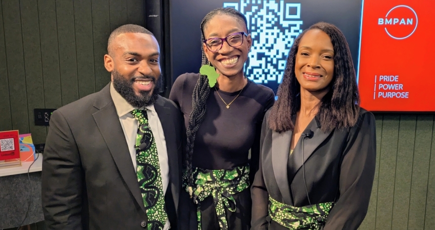 Black Mortgage Professionals & Allies Network celebrates one-year anniversary Jeffrey Krampah-Williams, Aleka Gutzmore and Atlyn Forde