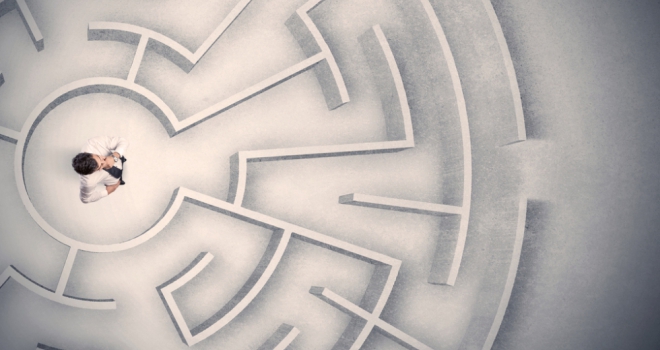 Just 12% of advisers find it easy to spot vulnerable clients maze confused adviser difficult