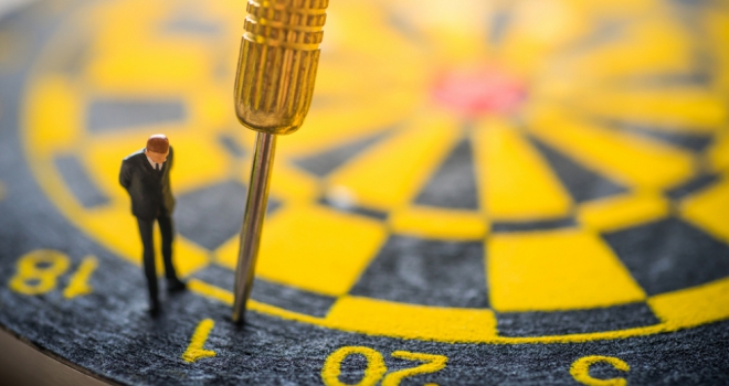 UK growth unlikely to hit Government's 2.8% target: NIESR missed business targets darts dartboard outside down