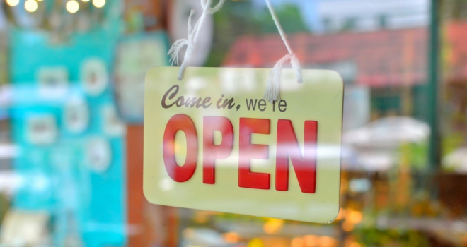What will the market look like once lockdown begins to end? open new hiring sign