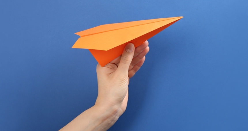 launch paper plane