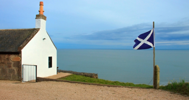 Vida and The Mansfield support Scotland First Home Fund Scotland Scottish house flag