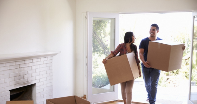 First-time buyer market continues to grow: UK Finance help to buy young couple ftb first time buyers moving