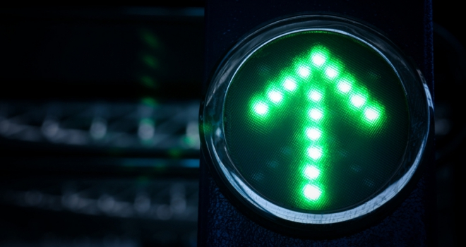 Government gives green light to CDC pension schemes up arrow spike increase green light go