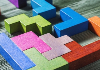 Ecology joins two new broker panels wood blocks join add build create new