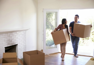 New house first-time buyer move