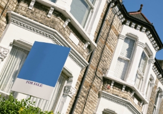 House price growth rebounds in April: Halifax House sale sign sold