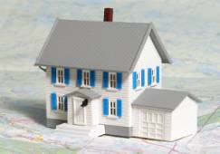 Regional trends debunk the myth that equity release is more common in the South  house on a map