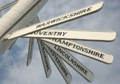 Where was the best performing area for house price growth in 2024? place name sign region uk map