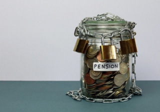 State pension set to rise by £550+ as earnings growth outpaces inflation jar of money protected by chain and lock