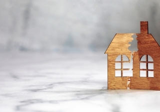 New report reveals how domestic abusers are weaponising joint mortgages against 750,000 UK women A broken house. Divorce and division of property.