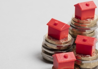 house price coin money up down