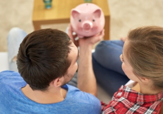 First-time buyers facing limits of two salaries pig family save first time buyer FTB money
