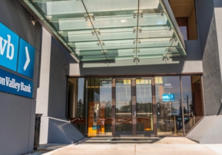 entrance to silicon valley bank offices