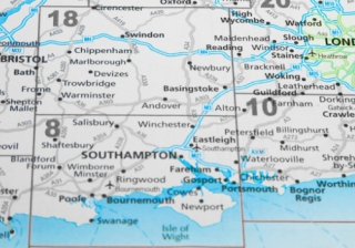 Southern buyers benefitting most from improved affordability South England map