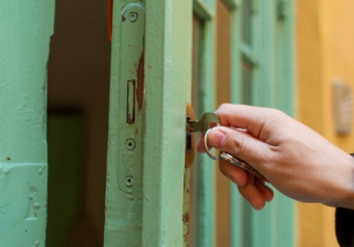 unlock door open