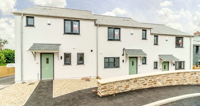 First completed affordable rent-to-buy homes in the South Hams wembury