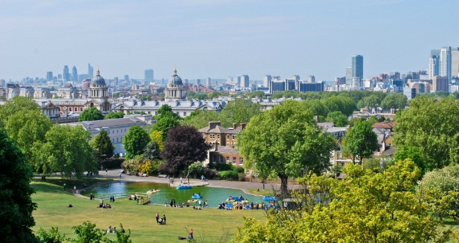 london park green space view