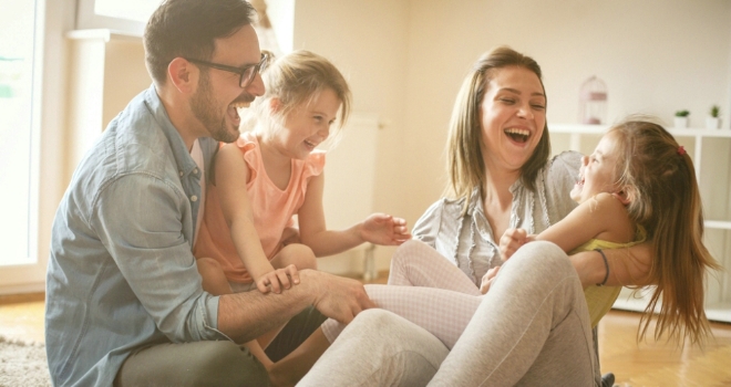 Majority of UK homeowners are happy according to new report family