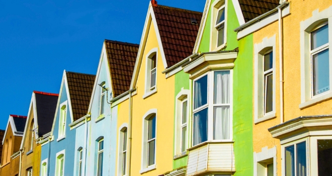 Remortgage surge expected to hit new build market colourful houses