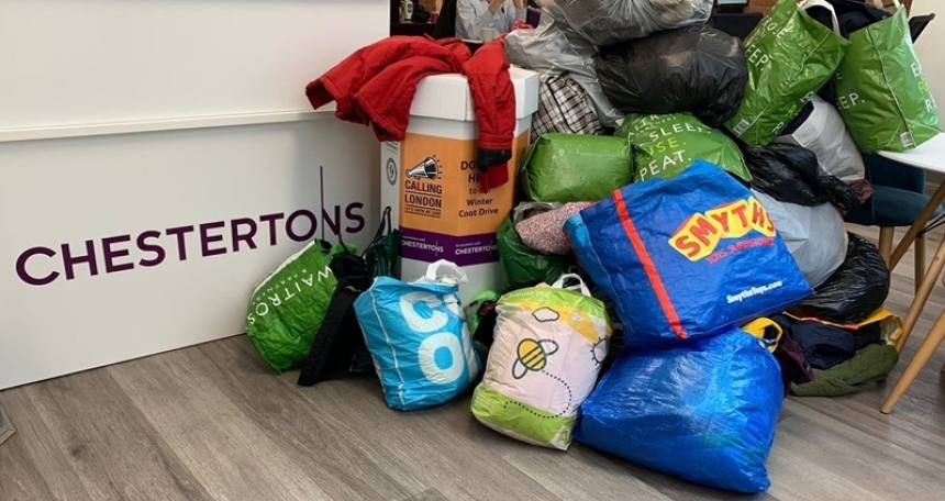 Chestertons launches annual coat drive for the 11th consecutive year Chestertons coats 2024