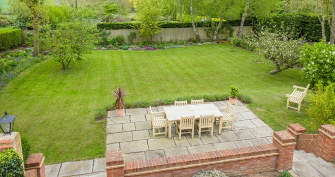 Which areas of England boast the biggest gardens? Large Garden 921