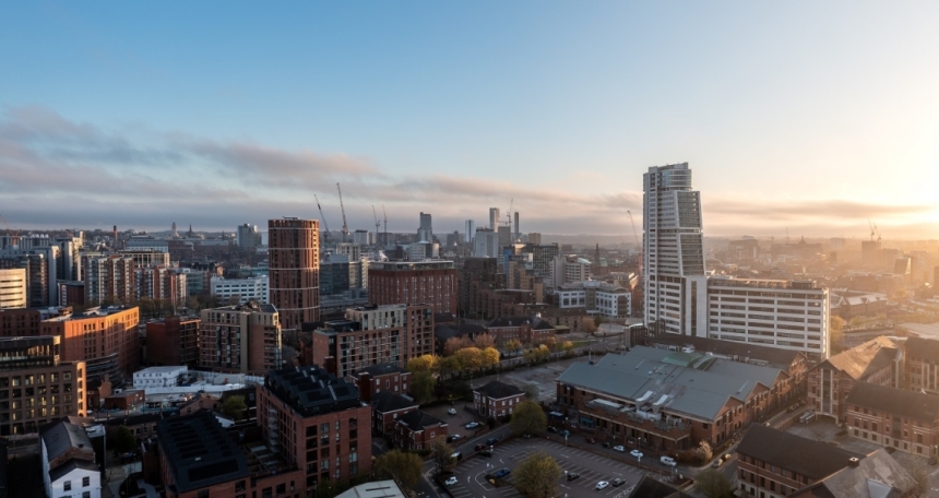 Case study: Hilco completes £14.2m development exit loan for residential scheme in Leeds Leeds skyline - 069