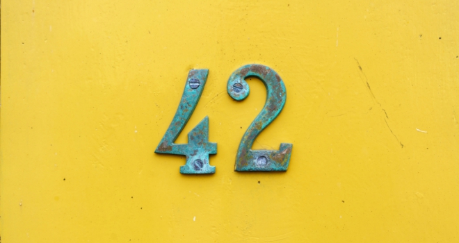 Do you own the nation’s most valuable house number? Life, universe and everything