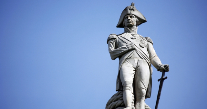 House prices near famous landmarks fell 6% during the last year Nelson's column 296