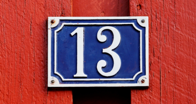 Is number 13 still unlucky for UK homeowners? Number 13 131