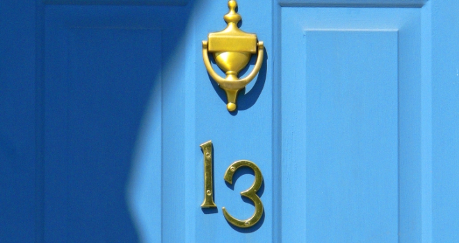 'Unlucky' 13 valued the lowest of 100 door numbers Number 13 131