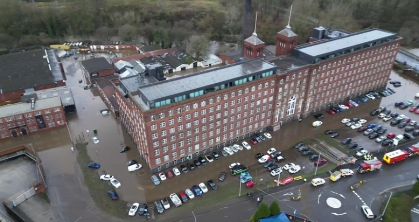 Case study: SDKA completes £1m bridge on flood-damaged mill in Stockport Meadow Mill - Stockport - 927