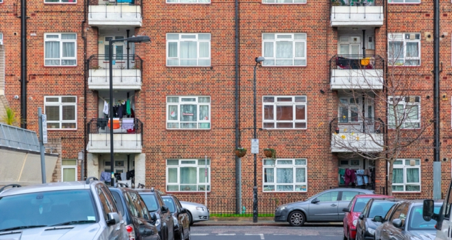 Value of Right to Buy in London hits £3.415bn in last decade red brick apartments with balconies