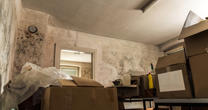 mouldy poorly maintained property