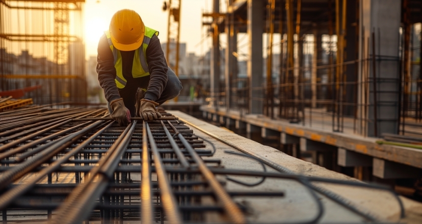 Person working on a building site