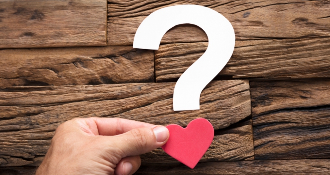 Is it logic or love when buying a home? Question Mark Heart 580