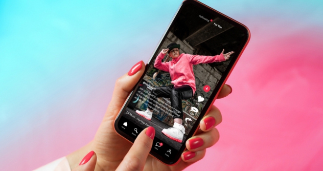 Property industry 'needs to attract TikTok generation' in recruitment phone showing the tiktok app