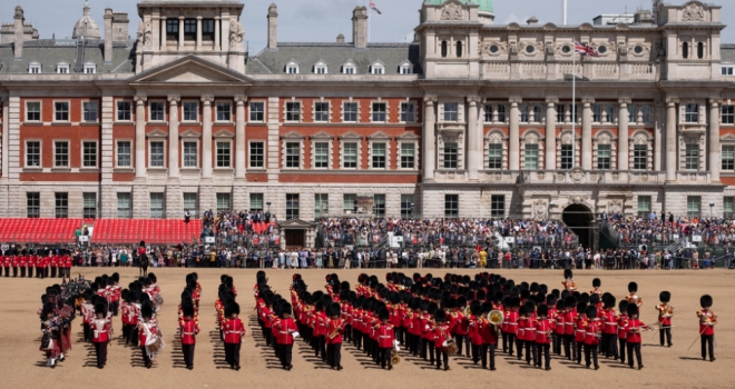 Trooping of the Colour: Pomp premium stands at a staggering 122% Trooping 123